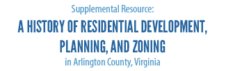 History of residential development planning and zoning