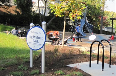 Big walnut park Arlington county sign