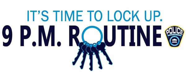 It's time to lock up - 9pm routine