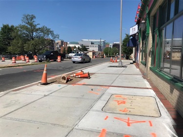 After sidewalk improvements