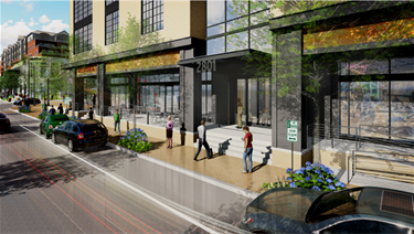 Concept Rendering of Building Entry for Market Common Phase 2