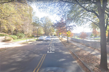 Fairfax Drive at N Barton St, looking southeast