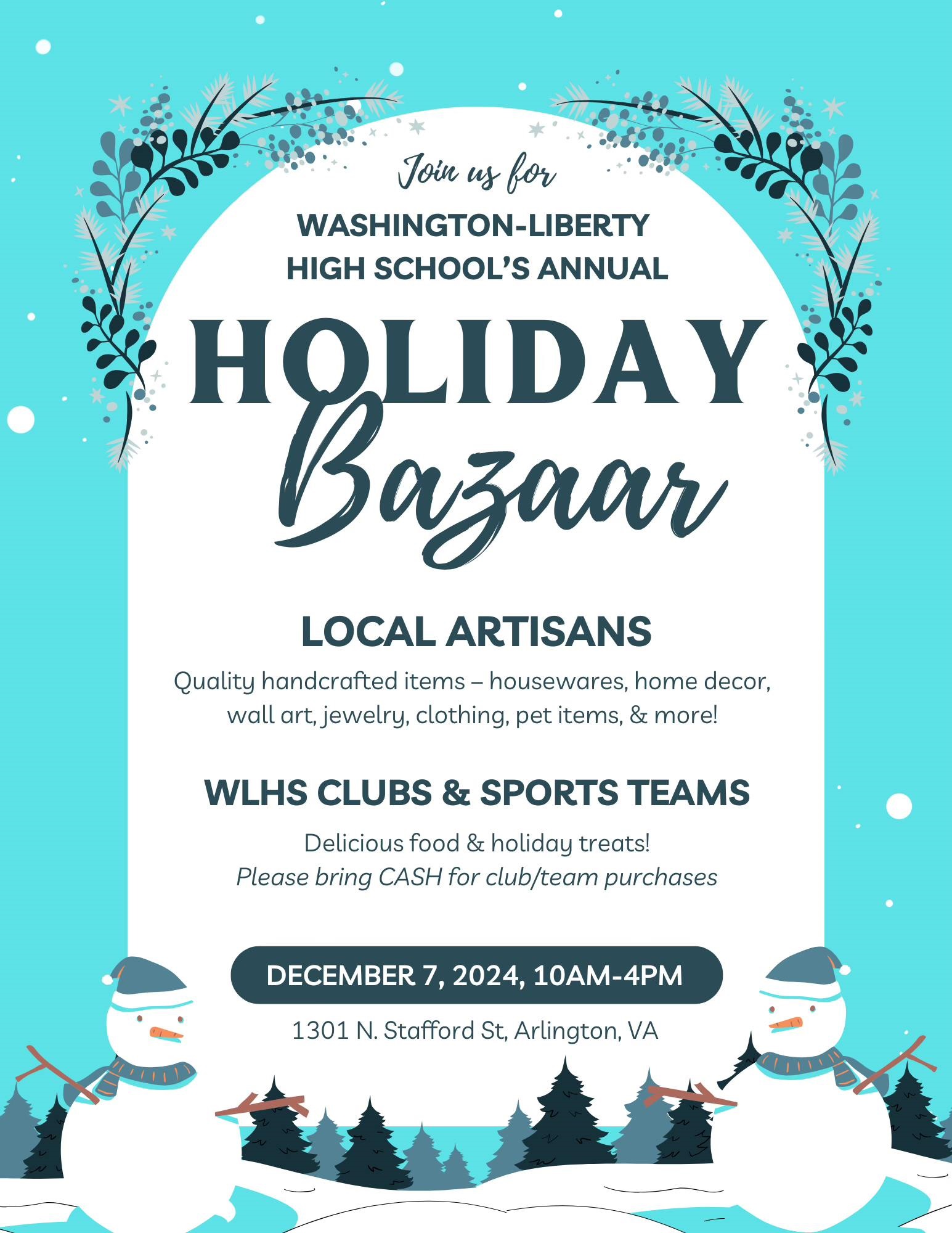 Washington-Liberty HS Holiday Bazaar