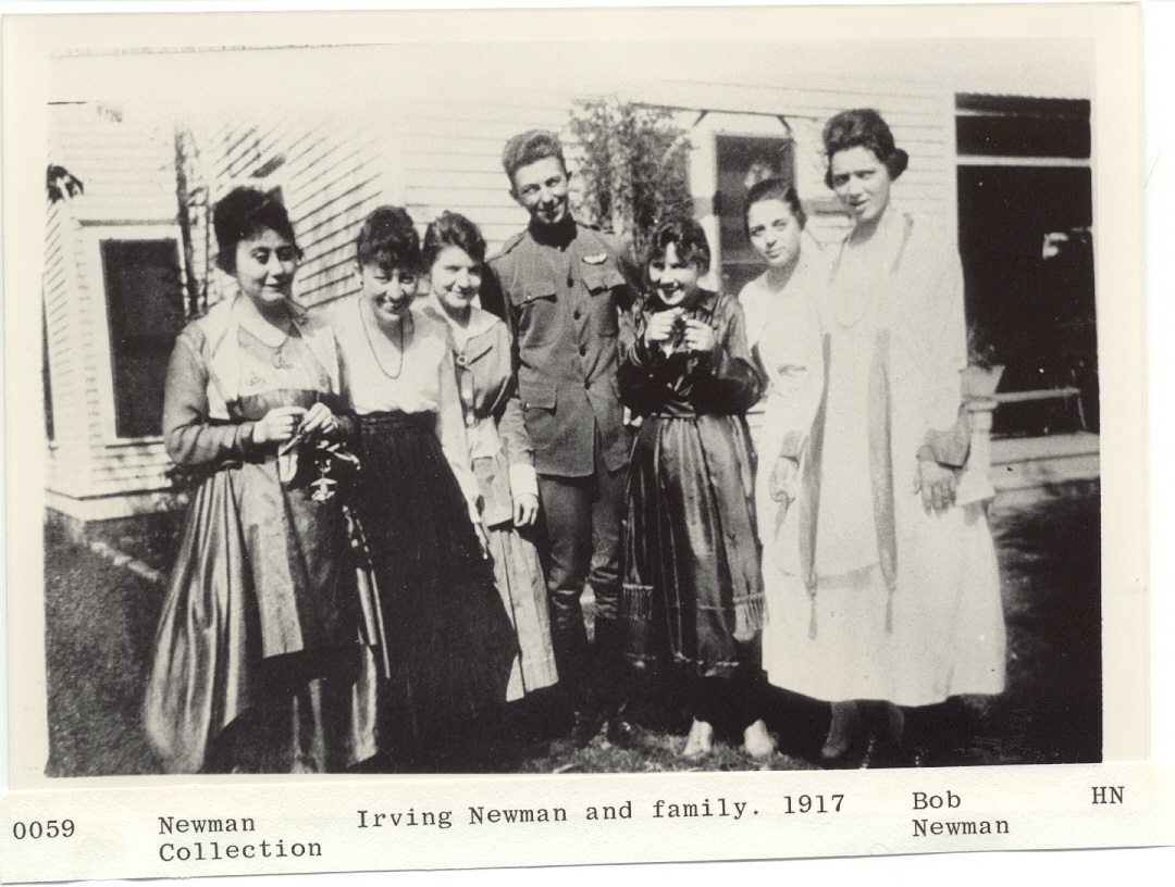 Photograph of Irving Newman and his family