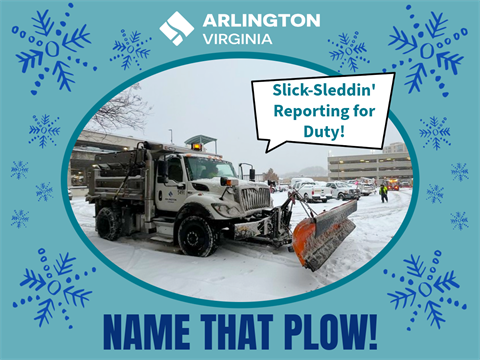 DES Snowplow Naming Contest Image for 2025- Snowplow saying 