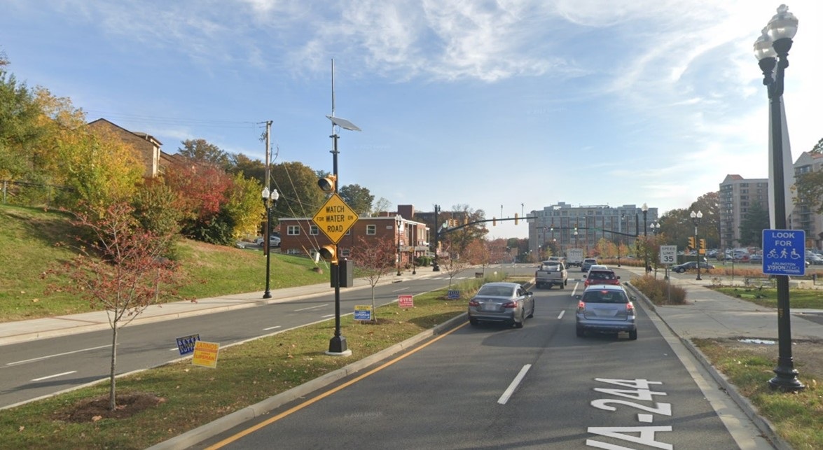 Image of flow sensors on Columbia Pike.