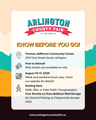 Arlington County Fair Know Before You Go