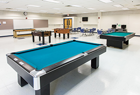 Carver Game Room with Pool Tables