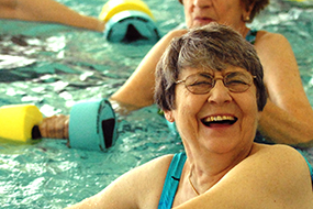 Seniors in Aqua Class