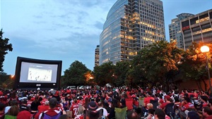 movie screening outdoors