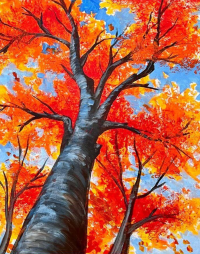 fall tree painting
