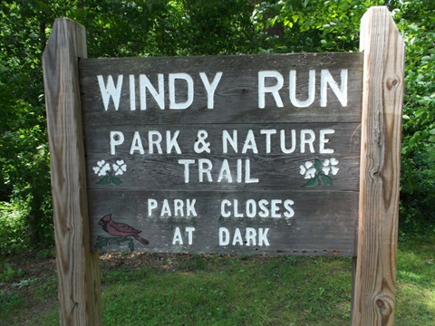 Windy Run Park Entry Sign