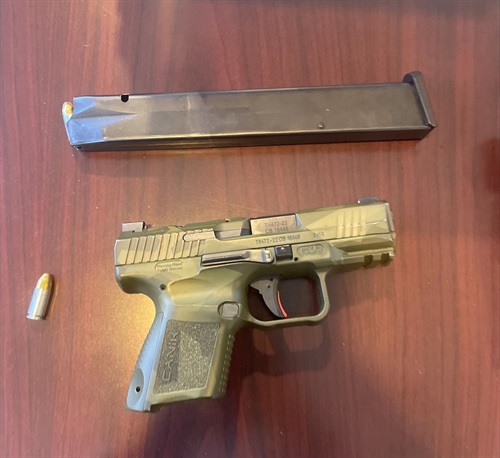 Gun located at Arlington Community High School