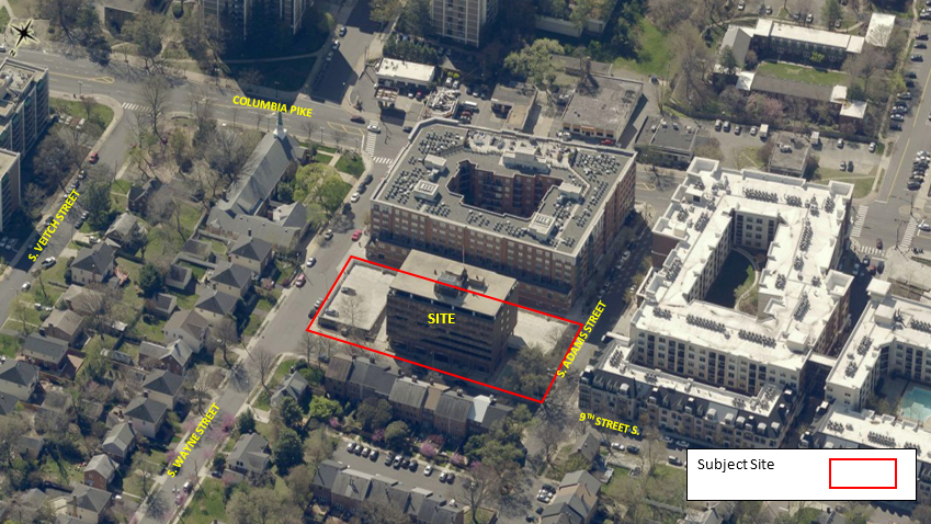 aerial view of 2300 9th Street site
