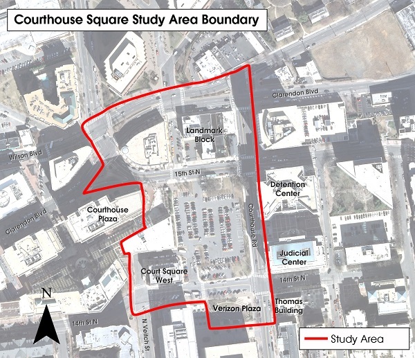 Courthouse Square Boundary Area Map