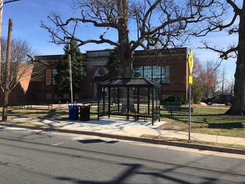 Photo of a bus stop
