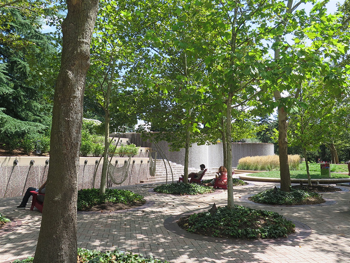 People relaxing at Crystal City Water Park