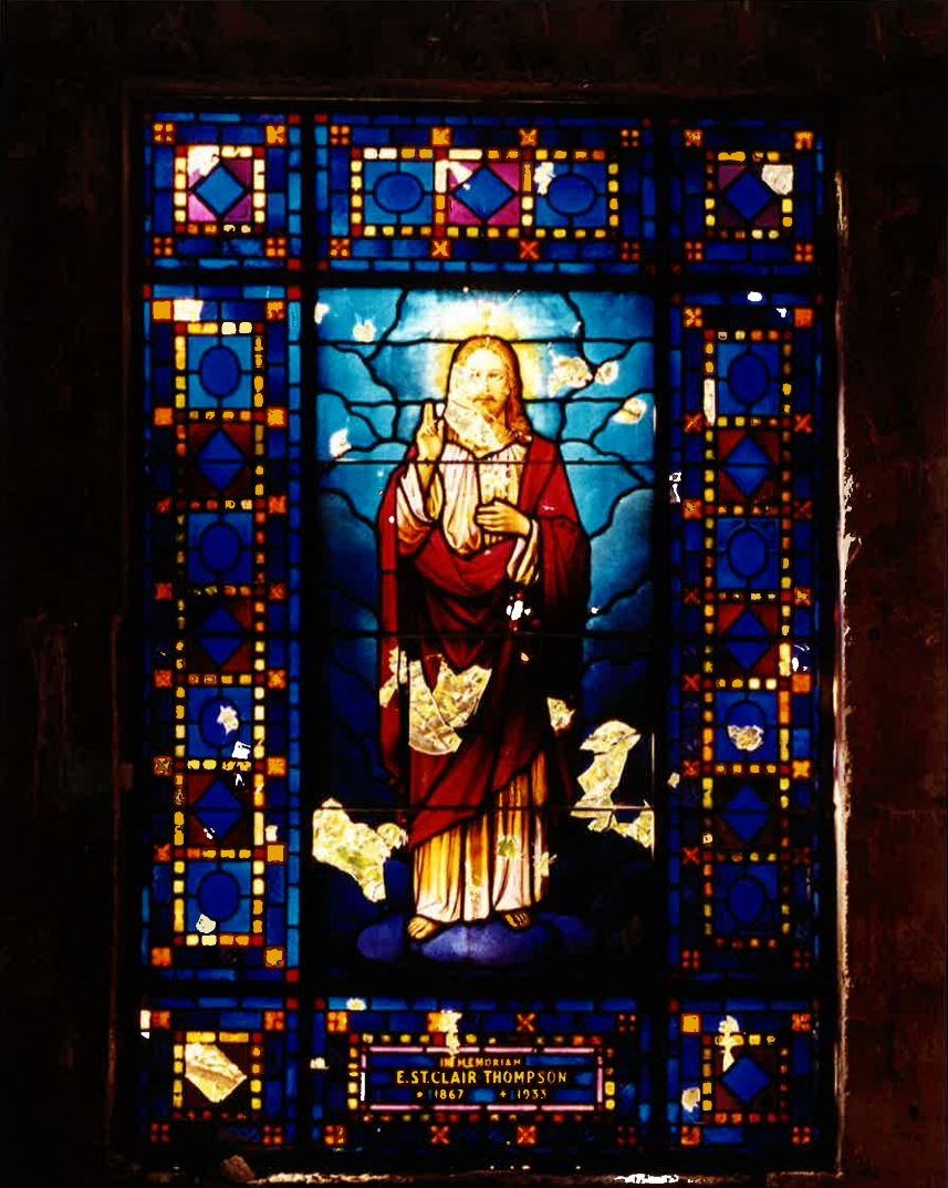 Tiffany Window Christ in Blessing