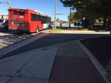 Before - Westbound at Mall - 2016