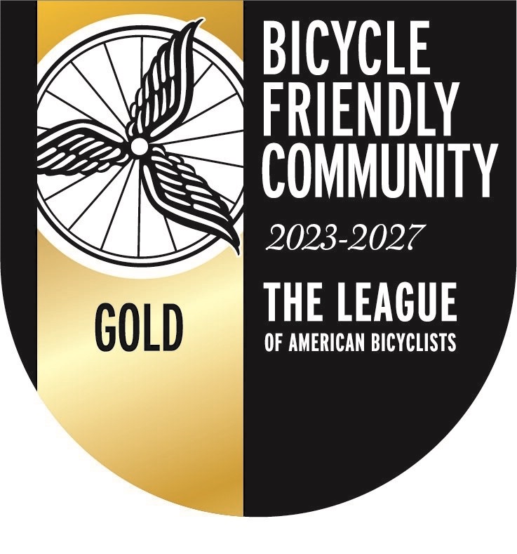 League of American Bicyclists gold-level seal