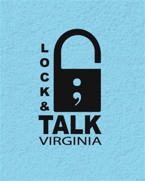 Lock and Talk Virginia logo with an icon of a lock.